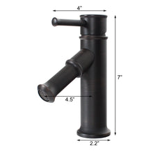 Load image into Gallery viewer, ELITE Oil Rubbed Bronze Bathroom Sink Faucet F371068ORB
