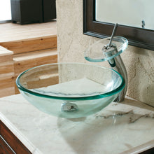 Load image into Gallery viewer, ELITE Clear Transparent Tempered Glass Lavatory Sink GD05
