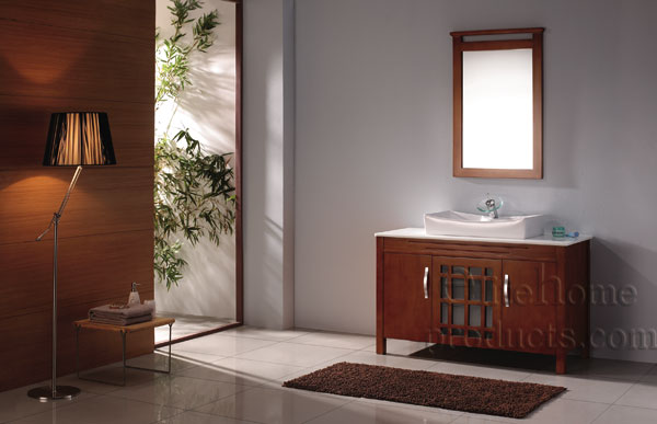 New & Modern Design Bathroom Vanity W.Chestnut Color K028