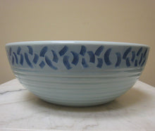 Load image into Gallery viewer, Rare Blue Textures Hand-Made Ceramic Vessel Sink L8022
