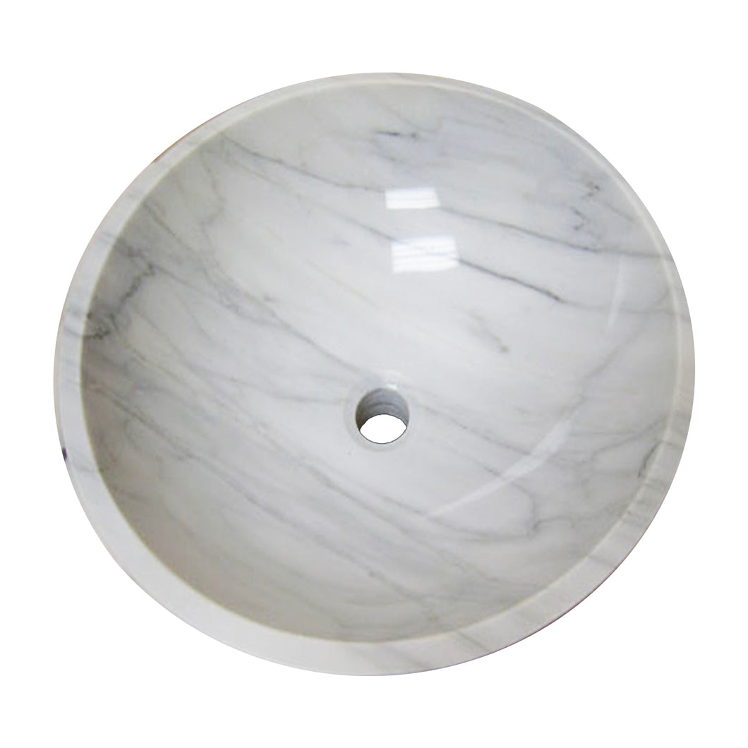 Natural Carrara Vessel Marble Stone Sink GDS99
