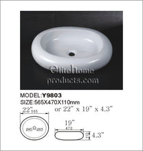 Load image into Gallery viewer, Luxury Ceramic Vessel Bathroom Sink Y9803

