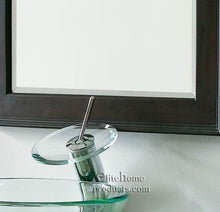 Load image into Gallery viewer, Modern Clear Tempered Glass Vanity FW2100
