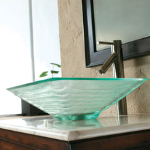 Load image into Gallery viewer, ELITE Unique Square Tempered Glass Vessel Sink GD59
