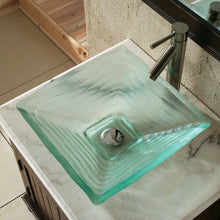 Load image into Gallery viewer, ELITE Unique Square Tempered Glass Vessel Sink GD59
