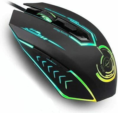 Gaming Mouse Wired, UHURU USB Computer Mice with 6 Programmable Buttons