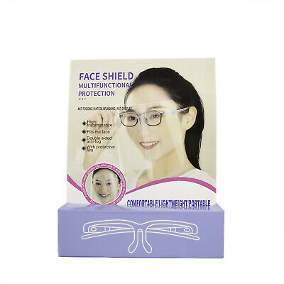 Safety Full Face Shields with Glasses Frames - Ultra Clear Protective