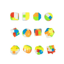 Load image into Gallery viewer, Wacky Tracks fidget toy,Stocking Stuffers Gift for Kids ,Twist Puzzle Cube 15pcs
