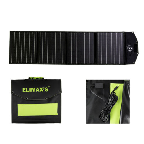 Portable High Efficiency Solar Panel Charger, Foldable Solar Power Backup