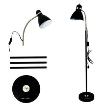 Load image into Gallery viewer, floor Lamp, Metal Standing Lamp with Adjustable Gooseneck, Heavy Metal Based
