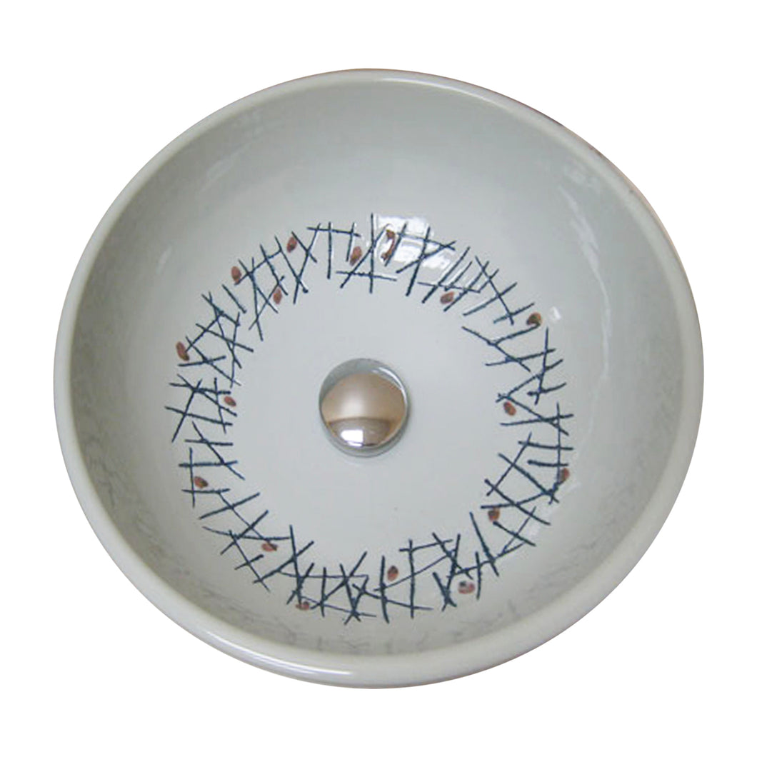 Bathroom Ceramic Vessel Sink Bowl L8035