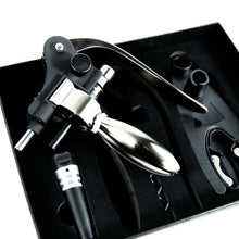 Load image into Gallery viewer, Wine Bottle Opener Corkscrew Set Wine Opener Kit With Foil Cutter Gift Box
